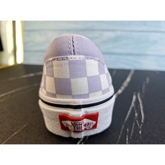 Vans Slip-On Checkerboard Lavender Canvas Shoes-Size 6 - Picture 15 of 16